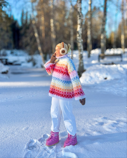 Vårin Sweater Rainbow edition (digital pattern)