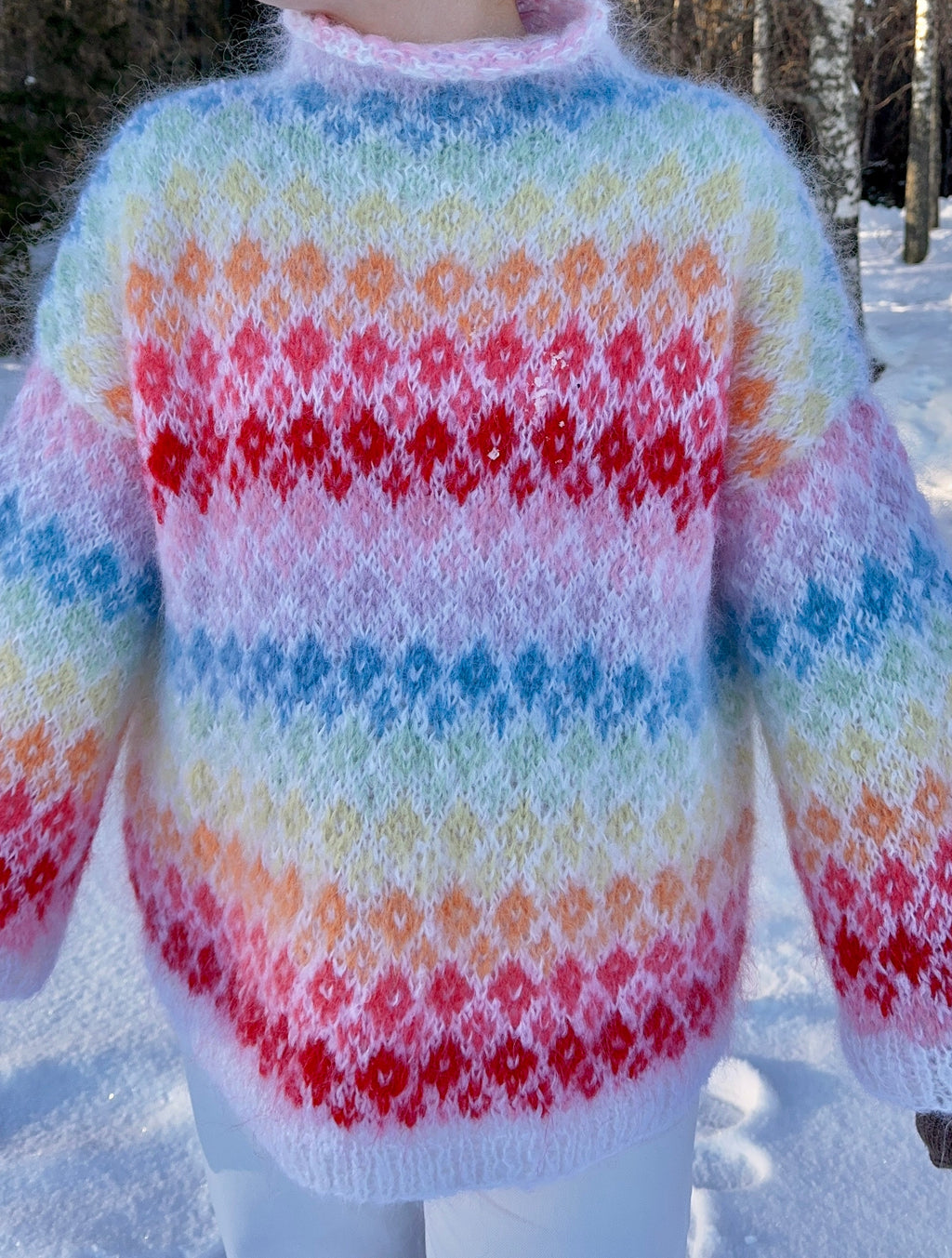 Vårin Sweater Rainbow - Yarn Kit