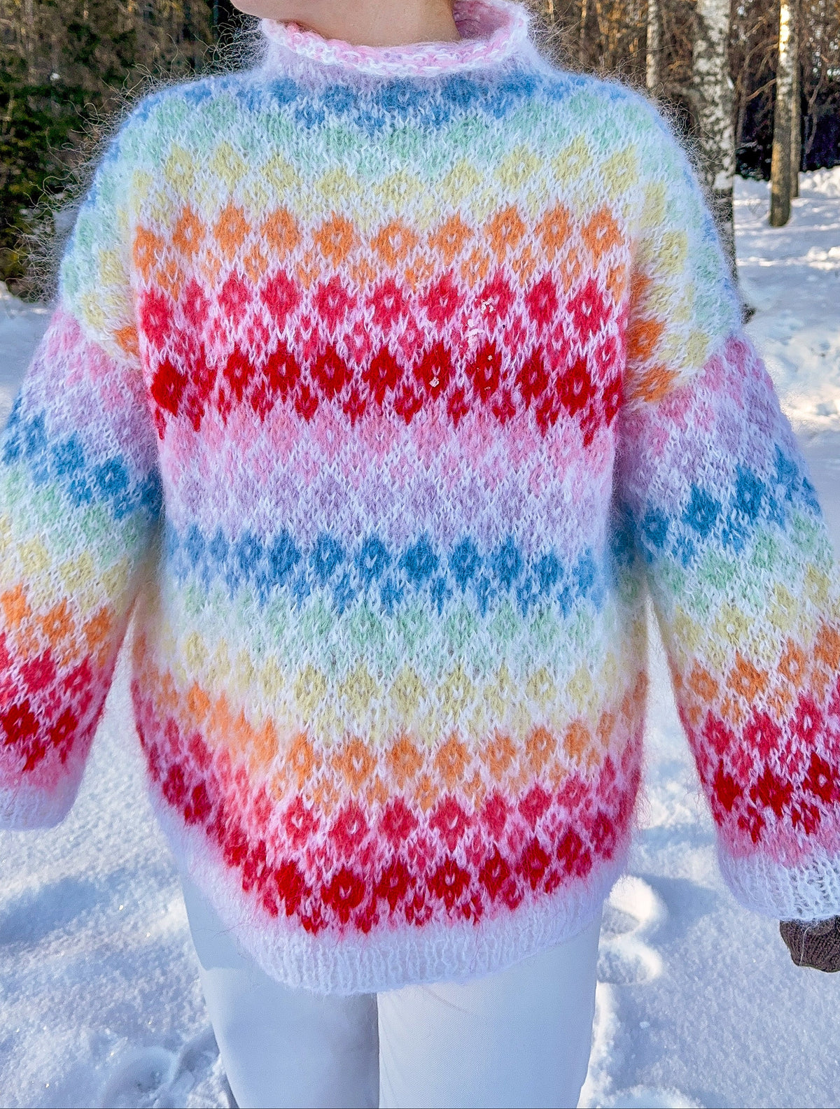 Vårin Sweater Rainbow edition (digital pattern)